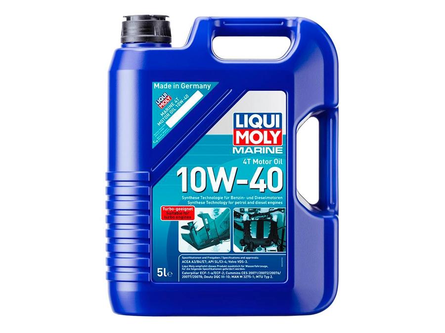 ACEITE LIQUI-MOLY GARRAFA 5L MOTOR 4T MARINE SINTÉTICO 10W-40 ACEA A3, ACEA B4/E7, API CI-4/S