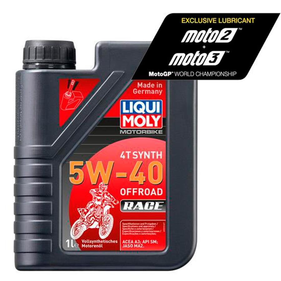 ACEITE LIQUI-MOLY BOTELLA 1L LIQUI MOLY 100% SINTÉTICO 4T SYNTH 5W-40 OFF ROAD RACE 3018
