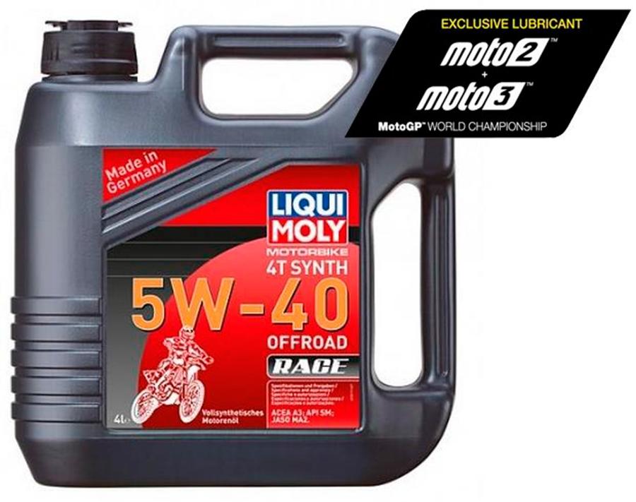ACEITE LIQUI-MOLY GARRAFA 4L LIQUI MOLY 100% SINTÉTICO 4T SYNTH 5W-40 OFF ROAD RACE 3019