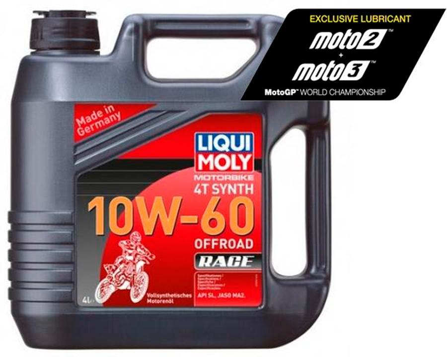 ACEITE LIQUI-MOLY GARRAFA 4L 100% SINTÉTICO 10W-60 OFF ROAD RACE