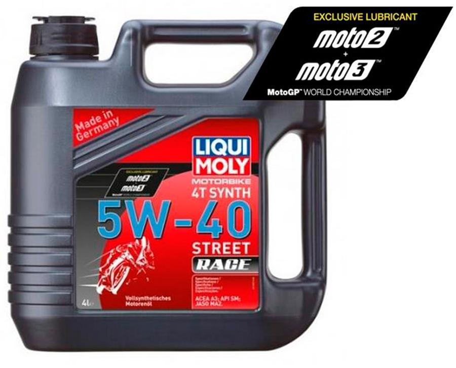 ACEITE LIQUI-MOLY GARRAFA 4L LIQUI MOLY 100% SINTÉTICO 5W-40 STREET RACE