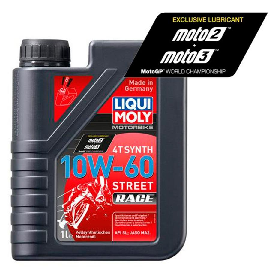 ACEITE LIQUI-MOLY BOTELLA 1L MOTOR LIQUI MOLY 100% SINTÉTICO 4T SYNTH 10W-60 RACE