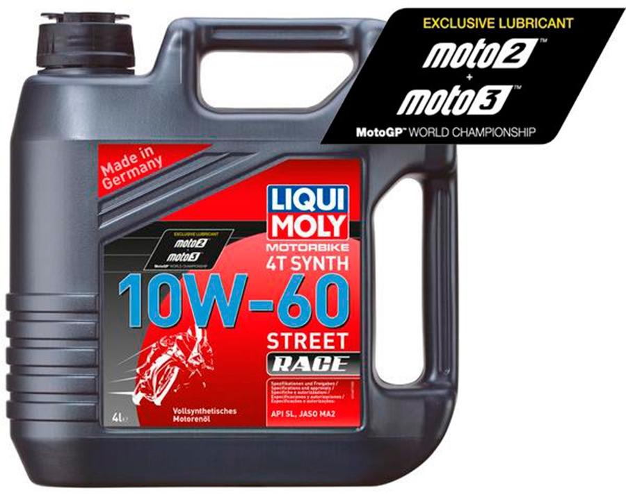 ACEITE LIQUI-MOLY GARRAFA 4L MOTOR 100% SINTÉTICO 10W-60 RACE