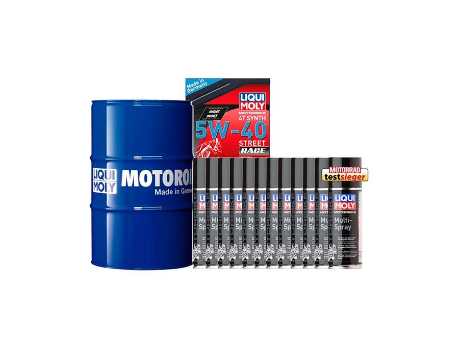 ACEITE LIQUI-MOLY PACK BIDÓN 60L 5W-40 100% SINTÉTICO + 12 MULTIUSOS 200ML