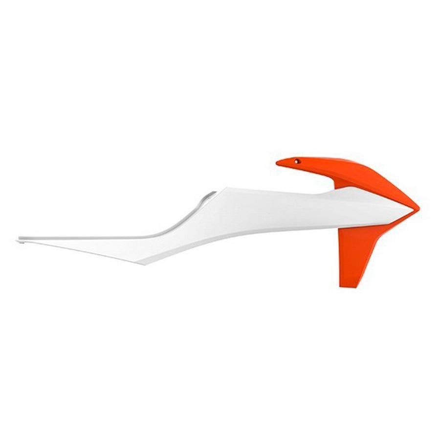 ALETINES DE RADIADOR POLISPORT SX/SX-F 19 NARANJA / BLANCO KTM    8422100001