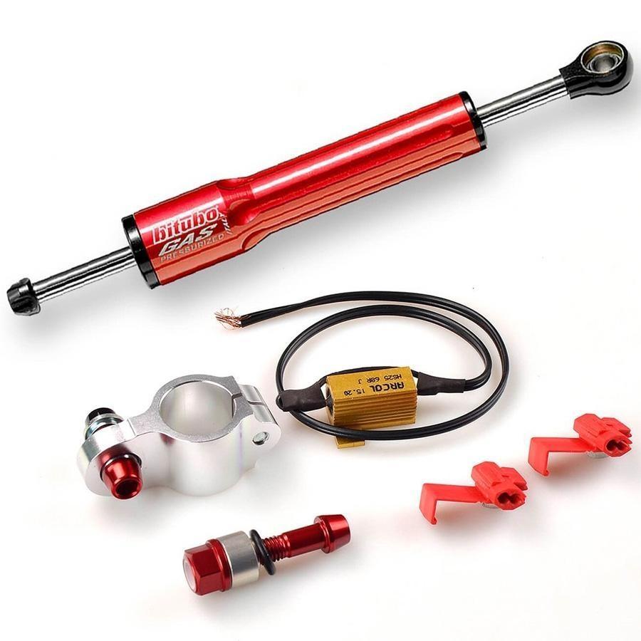 AMORTIGUADOR DIRECCION BITUBO ROJO KIT134A1