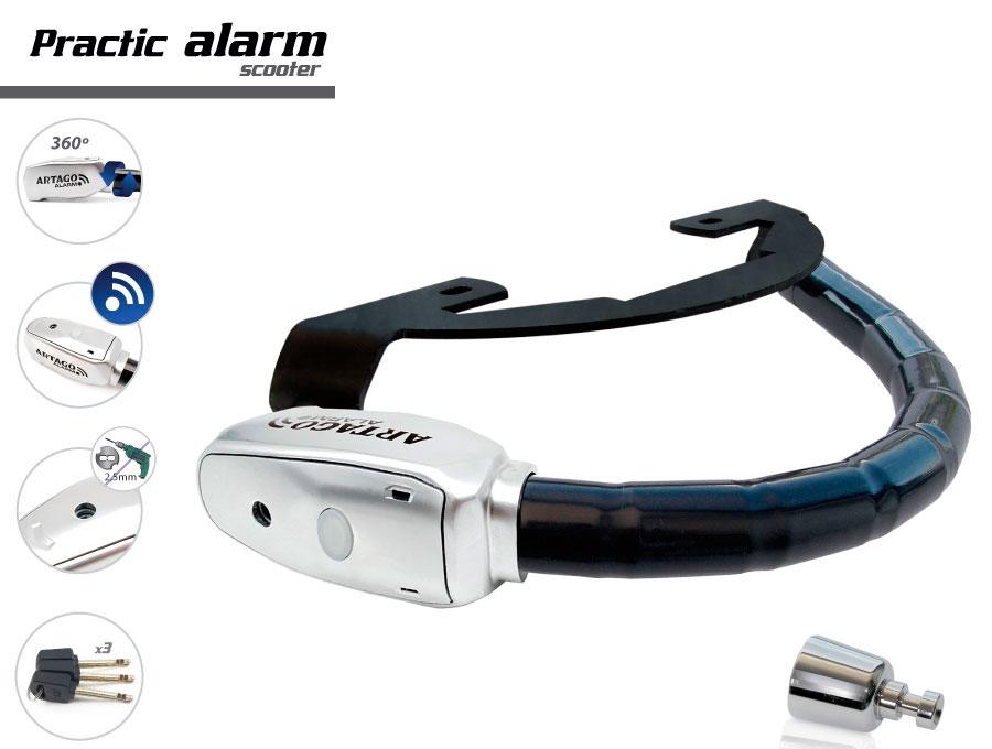 ANTIRROBO MANILLAR ARTAGO PRACTIC ALARM HONDA PCX  125 ""E4""  18 "