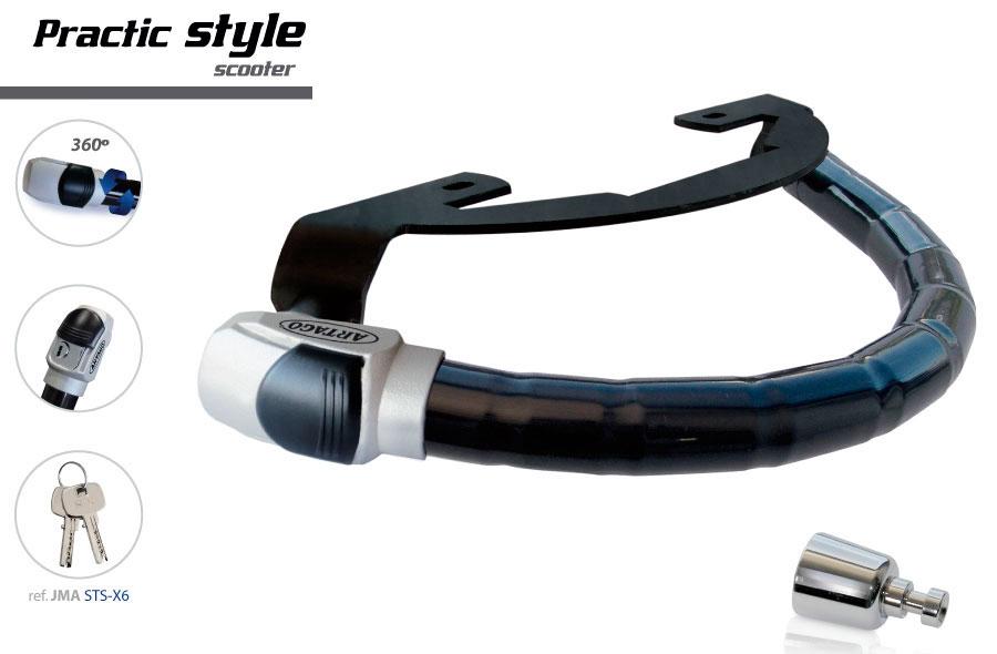ANTIRROBO MANILLAR ARTAGO PRACTIC STYLE HONDA VISION 110 11  CLICK 125