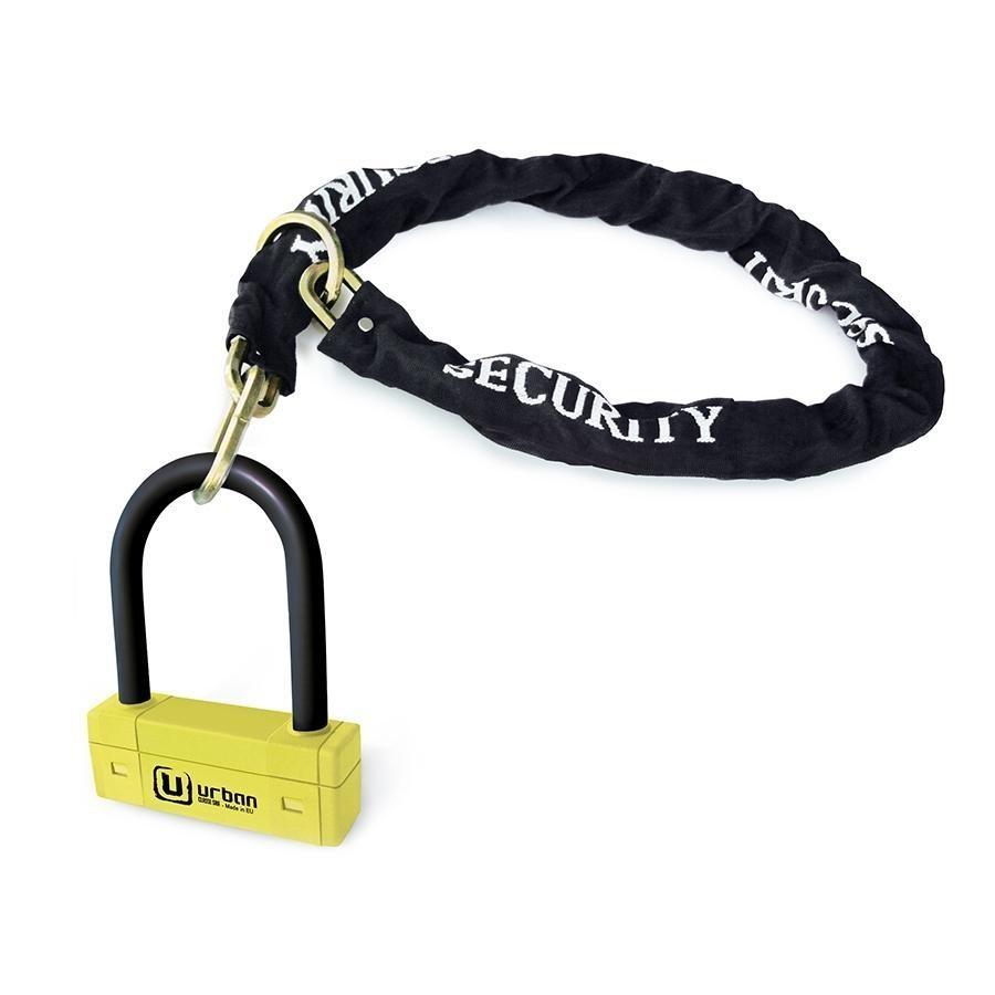 ANTIRROBO CADENA URBAN  UR85 YELLOW + CHAINE 10 120CM UR85120+10.120L
