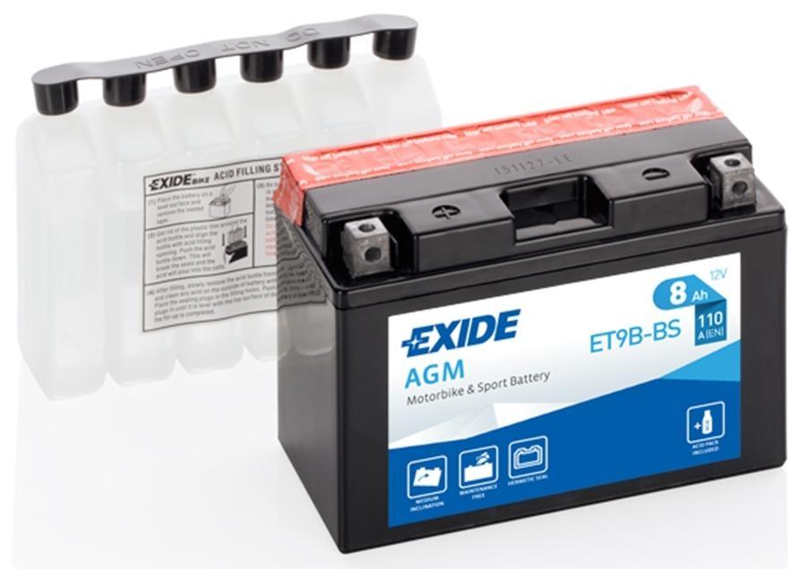 BATERIA EXIDE YT9BBS