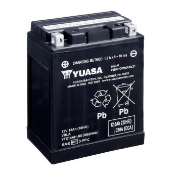 BATERIA YUASA   YTX14AH-BS