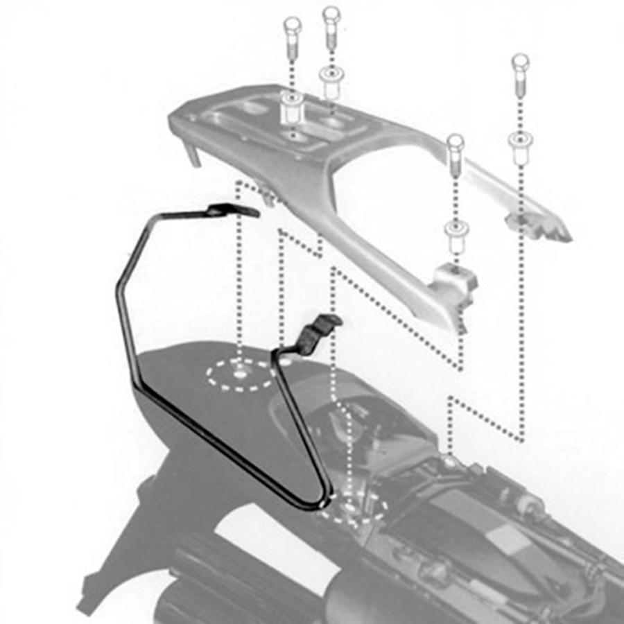 SOPORTE ALFORJAS GIVI HONDA.TRANSALP.XLV.650.00 07   T213   T213