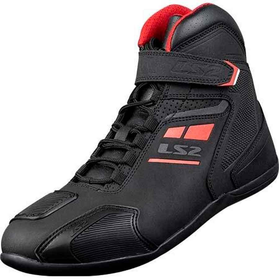 BOTAS LS2 GARRA LADY BOOTS BLACK RED