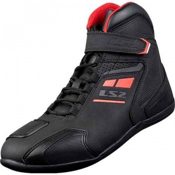 BOTAS LS2 GARRA MAN BOOTS BLACK RED