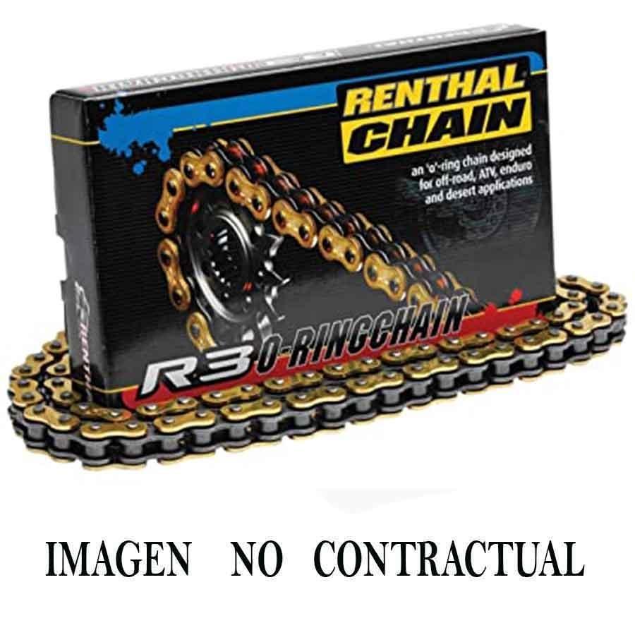 CADENA RENTHAL 420R1 CON 110 ESLABONES NEGRO/ORO    2C236   453230