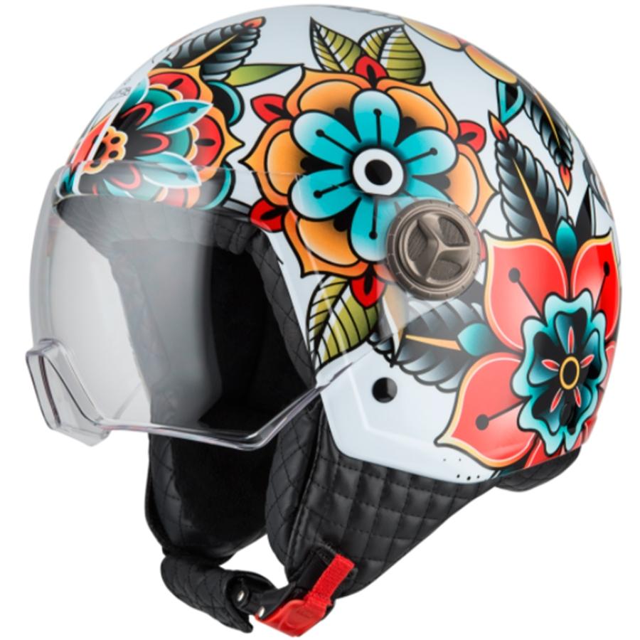 CASCO NZI ABIERTO MINIJET MODELO ZETA 2 SPRING BRILLO