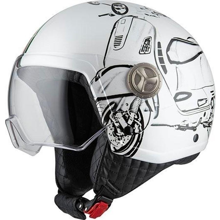 CASCO NZI ABIERTO MINIJET MODELO ZETA 2 W-VESPA TURIA BRILLO