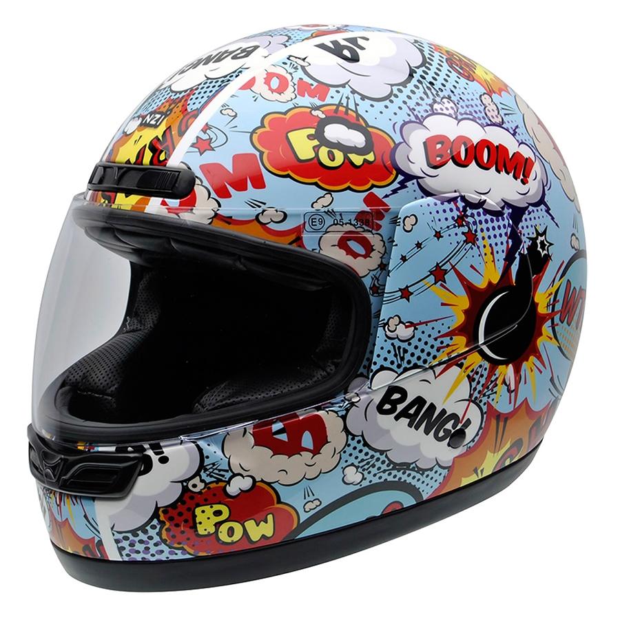 CASCO NZI INTEGRAL MODELO ACTIVY JUNIOR BOOM BRILLO