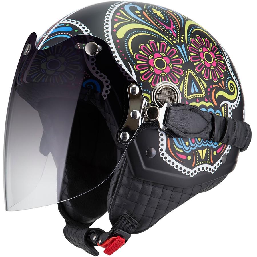 CASCO NZI ABIERTO MINIJET MODELO TONUP VISOR SURVIVAL MATE
