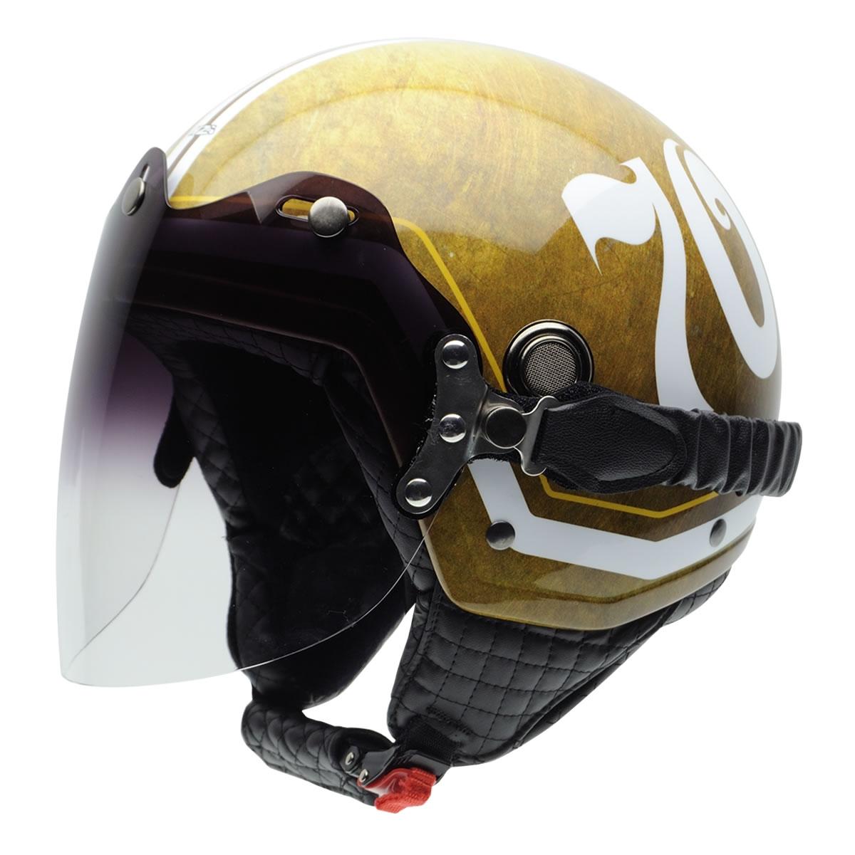 CASCO NZI ABIERTO MINIJET MODELO TONUP VISOR SEVENTY BRILLO