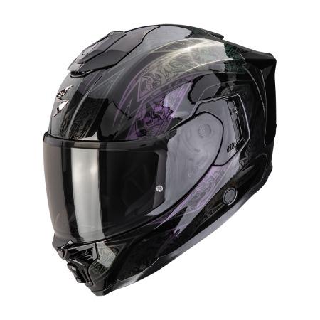 CASCO SCORPION EXO-1500 AIR FANTASY NEGRO-CAMALEÓN