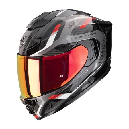 CASCO SCORPION EXO-1500 AIR SLEEK NEGRO-ROJO