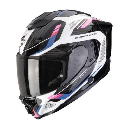 CASCO SCORPION EXO-1500 AIR SLEEK BLANCO-NEGRO-ROSA