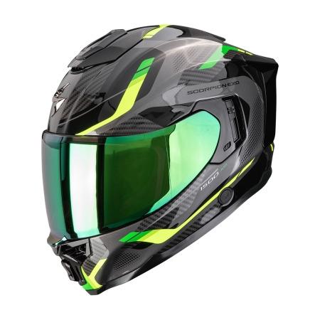 CASCO SCORPION EXO-1500 AIR SLEEK NEGRO-VERDE