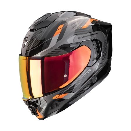 CASCO SCORPION EXO-1500 AIR SLEEK NEGRO-NARANJA