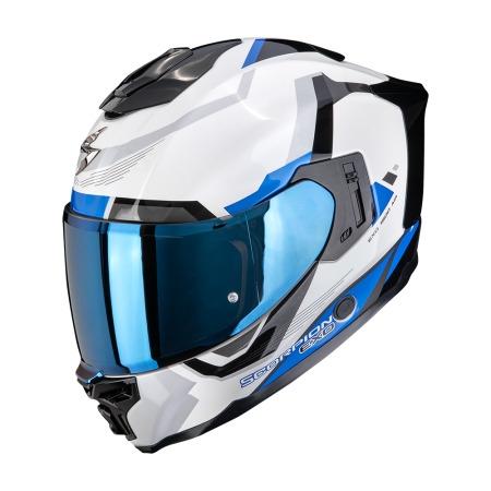 CASCO SCORPION EXO-1500 AIR ARENA BLANCO-AZUL