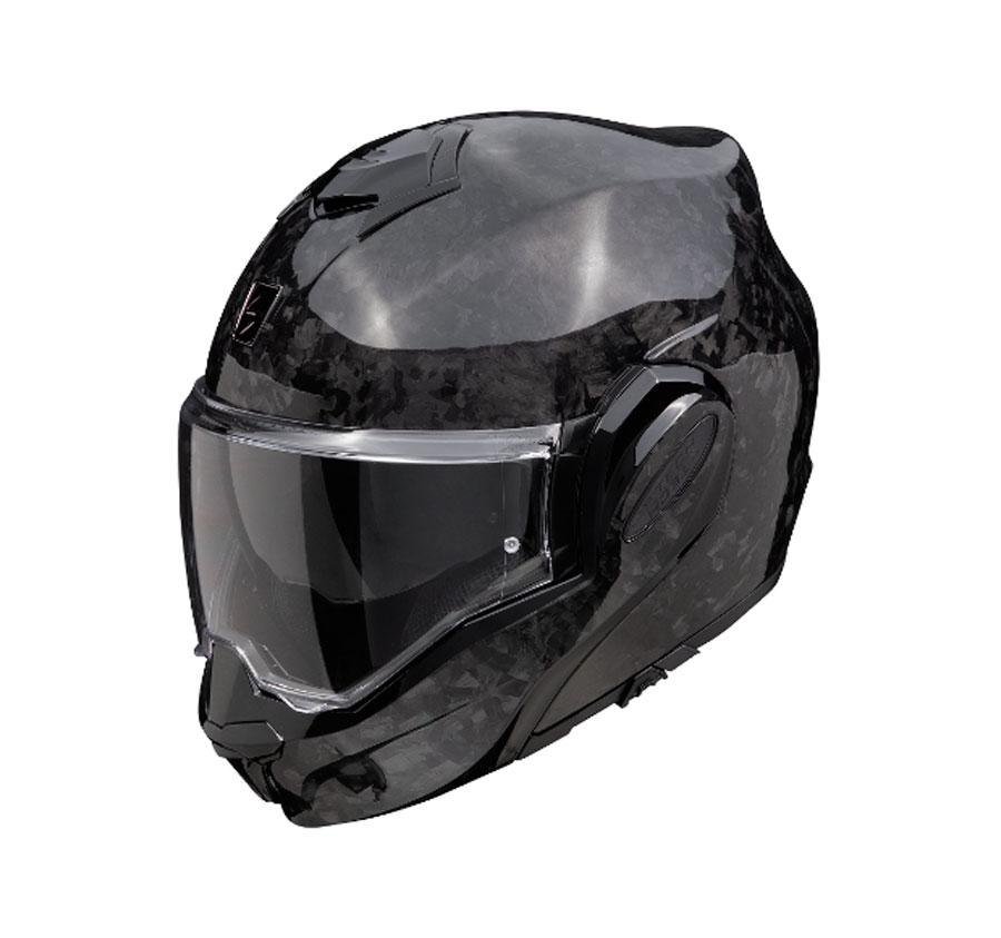 CASCO SCORPION MODULABLE EXO-TECH EVO CARBON ONYX NEGRO