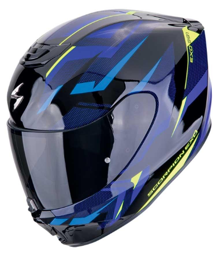 CASCO SCORPION  TOURING EXO-391 AAXO NEGRO-AZUL
