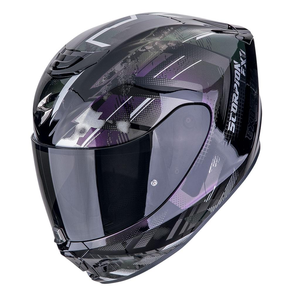 CASCO SCORPION  TOURING EXO-391 CLUTTER NEGRO-CAMALEONTE