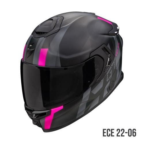 CASCO SCORPION  TOURING EXO-GT SP AIR NEGRO MATE-ROSA