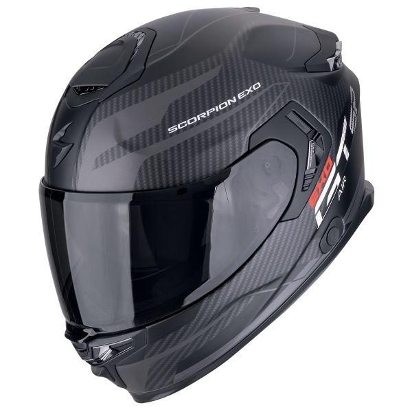 CASCO SCORPION  TOURING EXO-GT SP AIR FLEX NEGRO MATE-PLATA