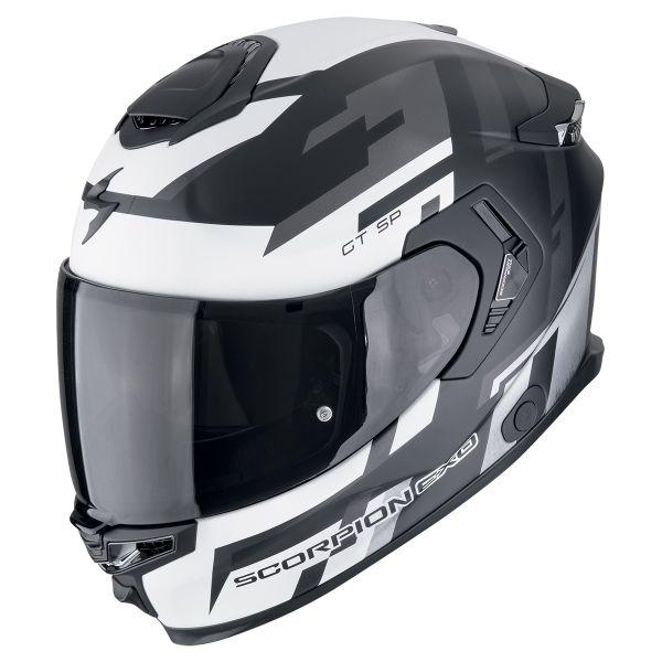 CASCO SCORPION  TOURING EXO-GT SP AIR TORNADO NEGRO MATE-PLATA