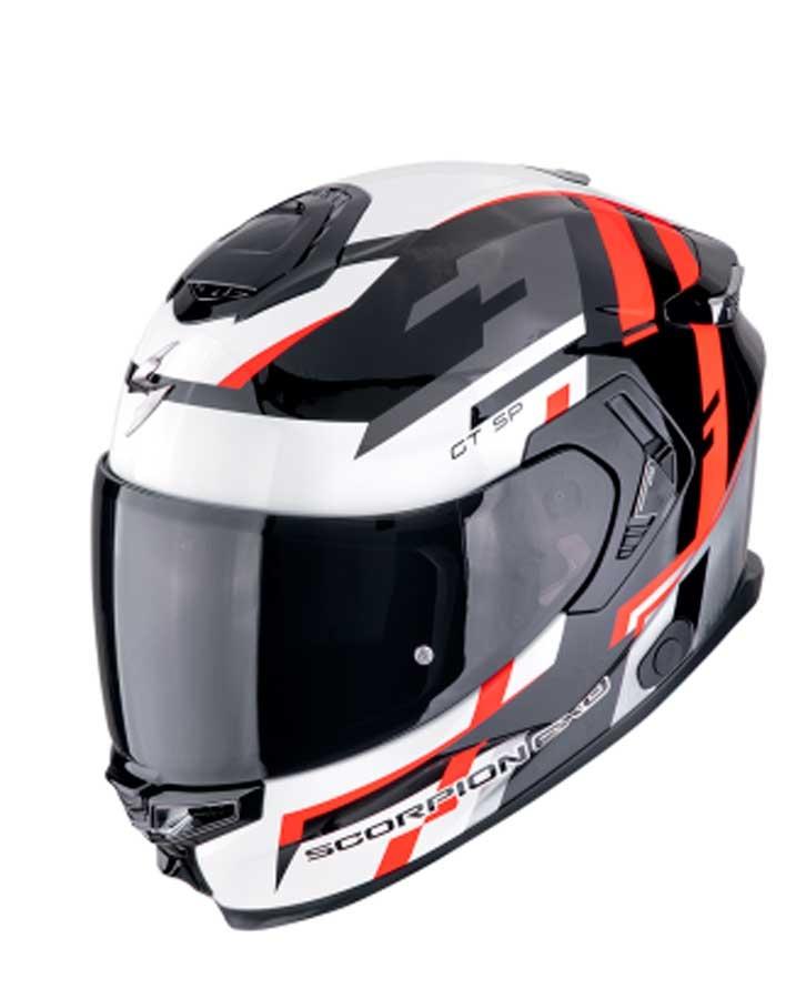 CASCO SCORPION  TOURING EXO-GT SP AIR TORNADO NEGRO-ROJO