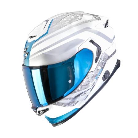 CASCO SCORPION EXO-GT SP AIR ARTEN BLANCO-AZUL