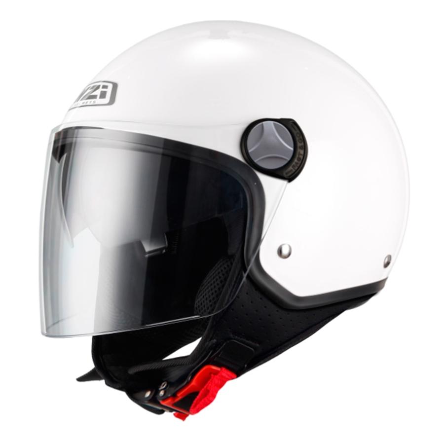CASCO NZI ABIERTO MINIJET MODELO CAPITAL 2 DUO WHITE MATE