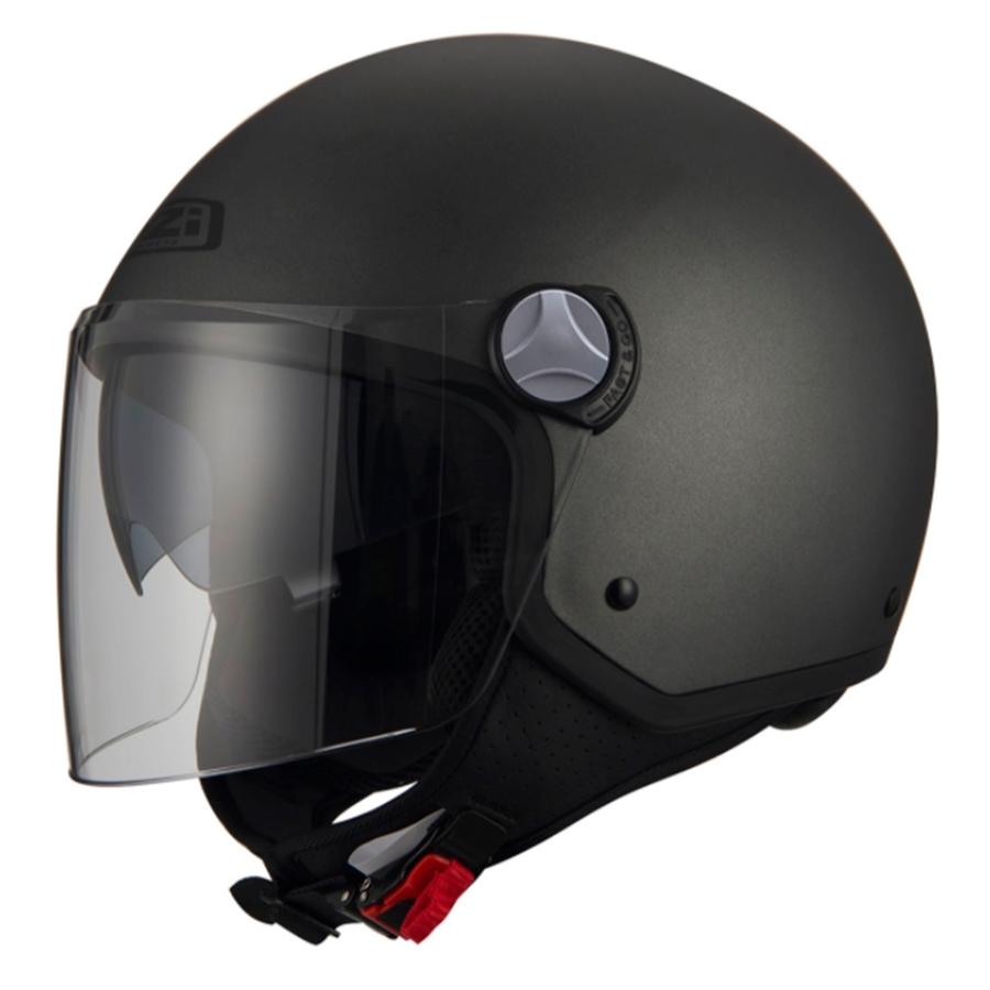 CASCO NZI ABIERTO MINIJET MODELO CAPITAL 2 DUO ANTRACITE MATE