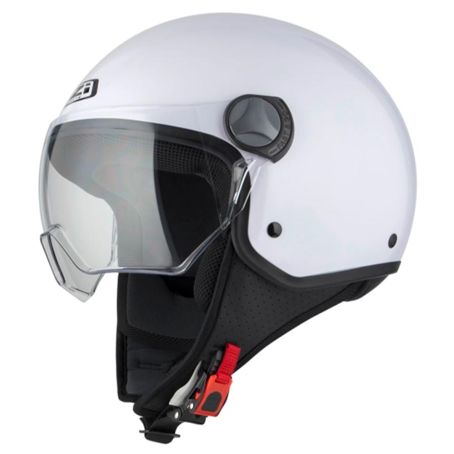 CASCO NZI ABIERTO MINIJET MODELO CAPITAL VISION WHITE BRILLO