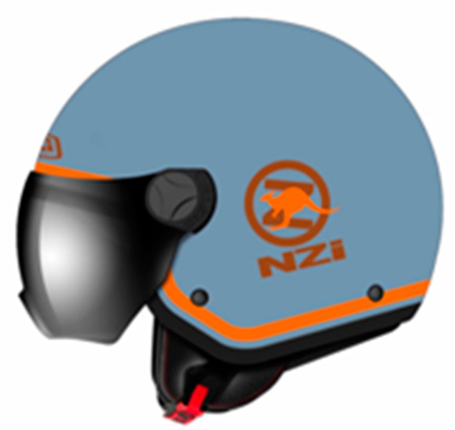 CASCO NZI ABIERTO MINIJET MODELO CAPITAL VISION WILDER BLUE MATE
