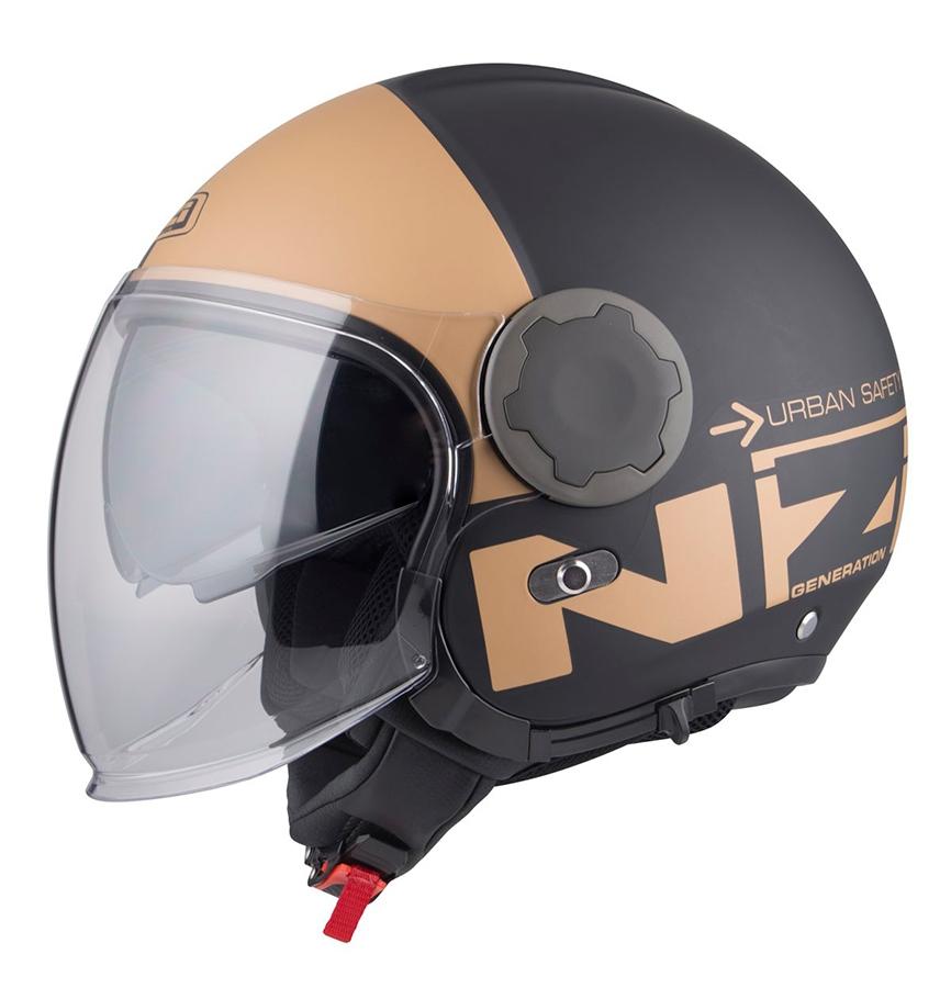 CASCO NZI ABIERTO JET MODELO RINGWAY DUO COMMUTER BLACK&BRONZE MATE