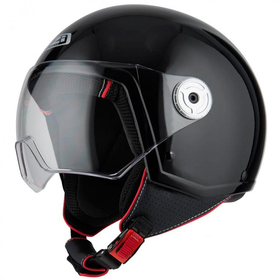 CASCO NZI ABIERTO MINIJET MODELO VINTAGE 3 BLACK BRILLO