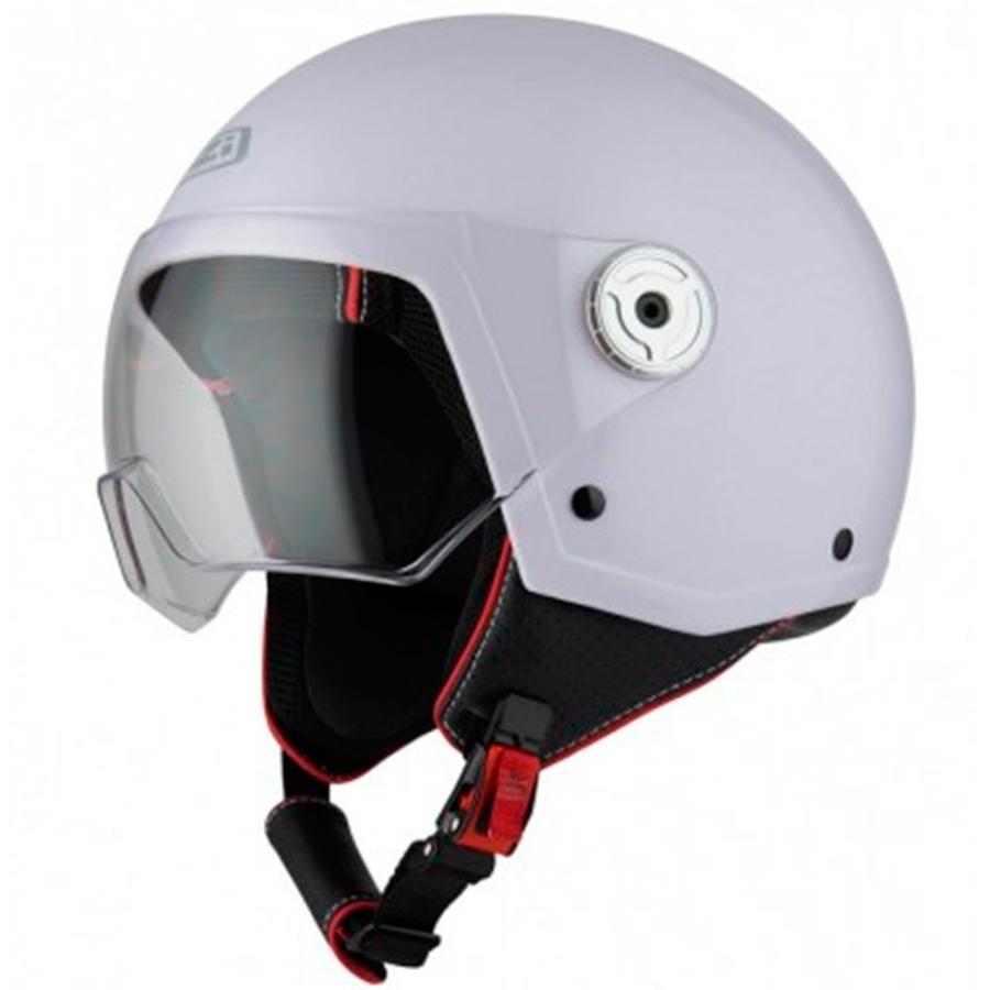 CASCO NZI ABIERTO MINIJET MODELO VINTAGE 3 PEARL WHITE BRILLO