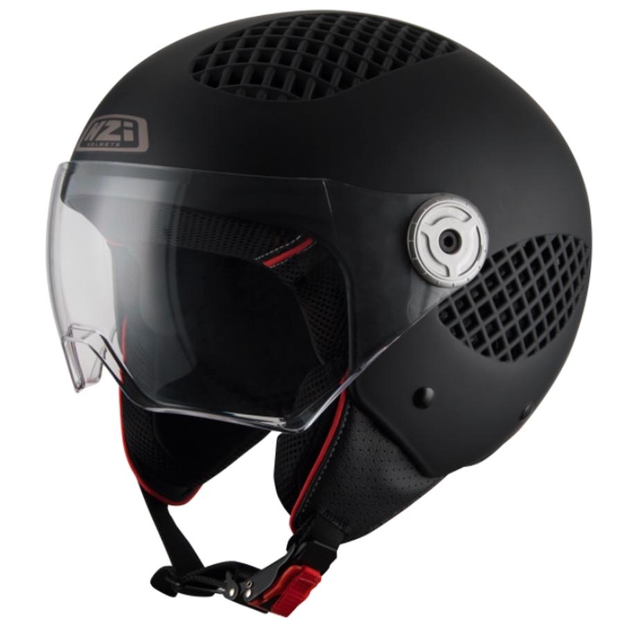 CASCO NZI ABIERTO MINIJET MODELO B-COOL 3 MATT BLACK MATE