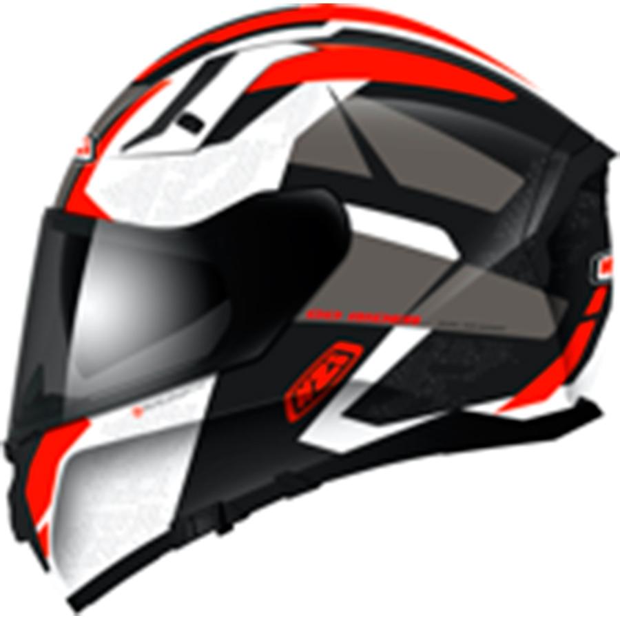 CASCO NZI INTEGRAL MODELO GO RIDER TRIDENT BLACK&GREY&RED