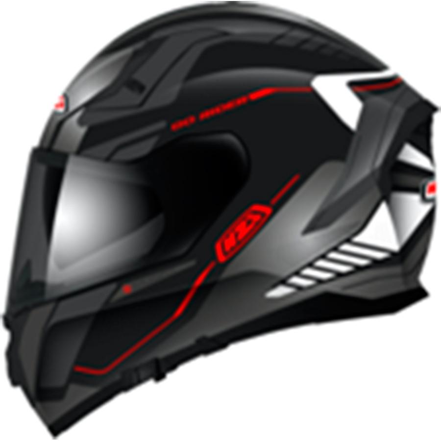 CASCO NZI INTEGRAL MODELO GO RIDER MOTION BLACK&ANTRACITE&WHITE