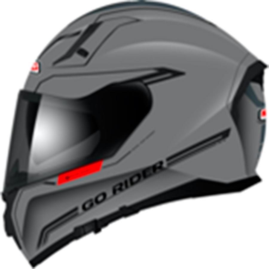CASCO NZI INTEGRAL MODELO GO RIDER SOLID NOVEAU GREY