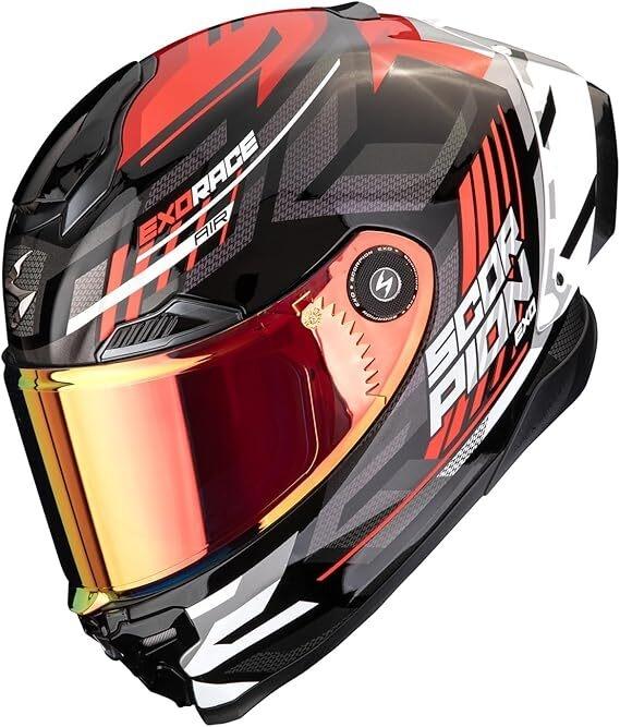 CASCO SCORPION EXO-RACE AIR KOBRA NEGRO-ROJO